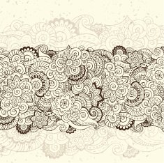Abstract floral retro background pattern in vector N4