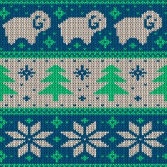 Scandinavian seamless knitted pattern N8