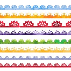 Collection of watercolor vector brushes N3