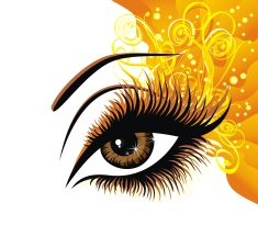 Abstract beautiful female eye