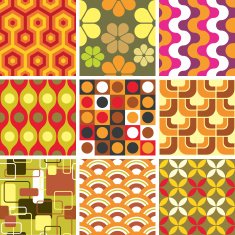 Ugly retro seamless patterns