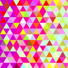 Vector neon mosaic background