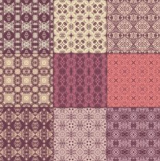 Set of seamless laced backgrounds N7