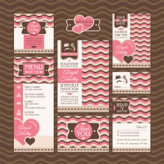 Set of wedding cards N21