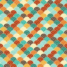 seamless pattern in retro style N11