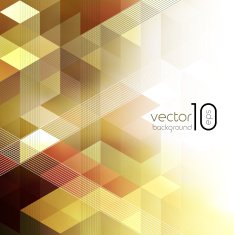 Vector abstract geometric background with cube