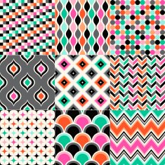 seamless colorful geometric pattern N7