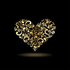 Floral heart shape N3