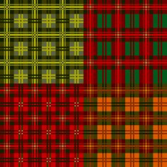 Set plaid patterns tartan vector