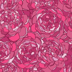 Beautiful seamless background with pink flowers N7