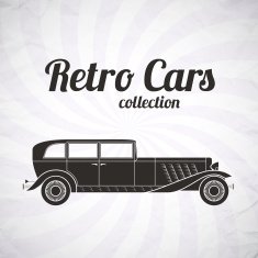 Retro cabriolet car vintage collection N4