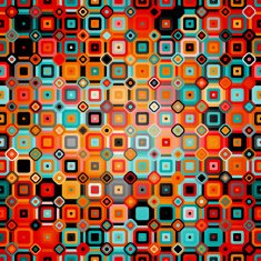 Geometric pattern in disco style N13