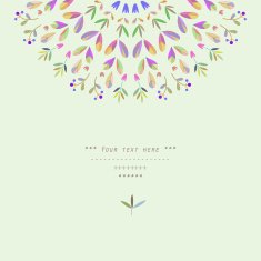 Pattern with vegetative elements in vector N11