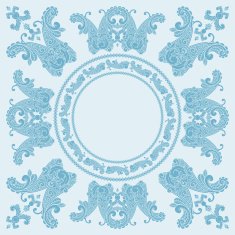 paisley square bandana design