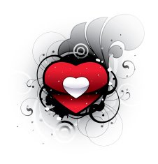 Heart with decorative elements