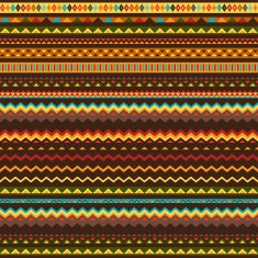 Ethnic ornament abstract geometric seamless fabric pattern N9