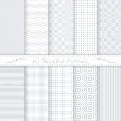 Set of ten seamless retro patterns N9