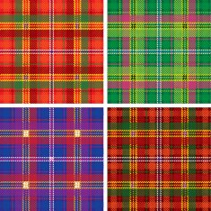 Vector pattern of seamless tartan plaid