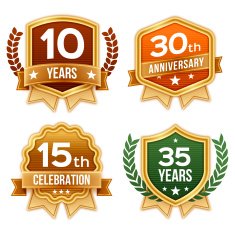 Celebration and Award Badges Ribbons N2