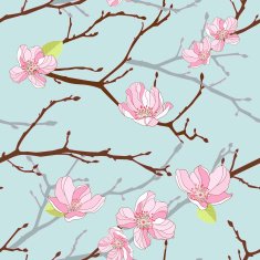 Apple-tree seamless background