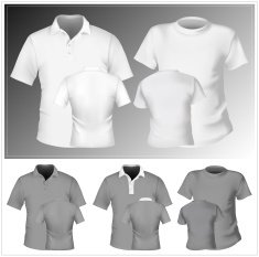 Men's t-shirt and polo shirt design template