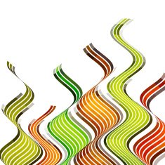 abstract colorful wave style stripe pattern background