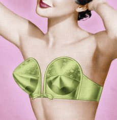 Woman Wearing Strapless Bra N2