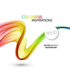 Abstract smoky waves background Template brochure design N68