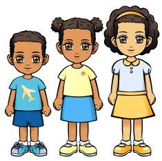 Three Children (African Descent) N2