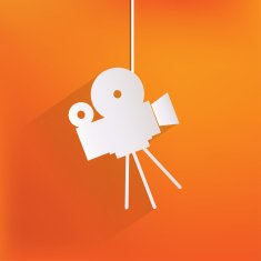 Videocamera web icon flat design N12