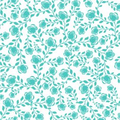 blue floral pattern background N3