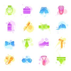 Stains Icons - Man's Accessories