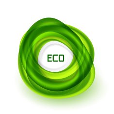 Abstract futuristic eco icon