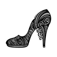 Vector Ornate Women's shoe N2