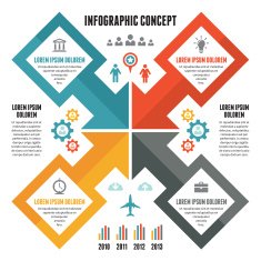 Infographic Abstract Concept - Vector Scheme with Icons