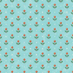 Floral baby wallpaper Vector EPS10 N2