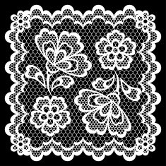 Vintage lace frame abstract ornament Vector texture N10