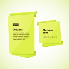 Abstract origami speech bubble vector background N7