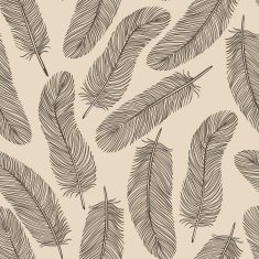 Vintage Feather seamless background