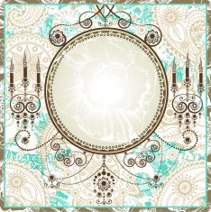 Romantic vintage frame