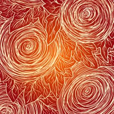 Vector floral decorative background N34