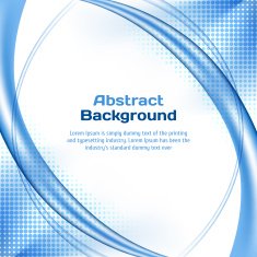 Blue wave background with halftone N2