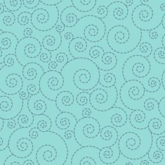 Seamless Connected curls pattern - green and blue colors