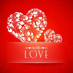 Happy valentines greeting card