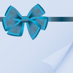 background with bow on realistic paper vector illustration N3