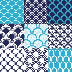 seamless ocean wave pattern N7