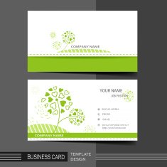 natural modern business card template N2
