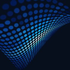 abstract blue dot pattern technology background