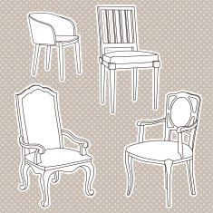 Vector Set of Armchairs N4