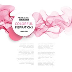Abstract smoky waves background Template brochure design N71